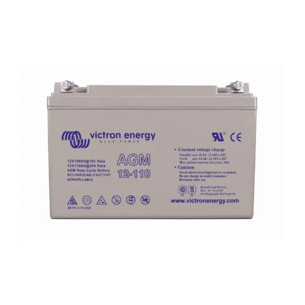 Batería solar ciclo profundo VICTRON AGM 12V 110Ah (C20) Popular