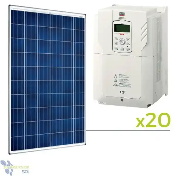 Solo Hoy Kit Solar para Bomba de Agua 4CV