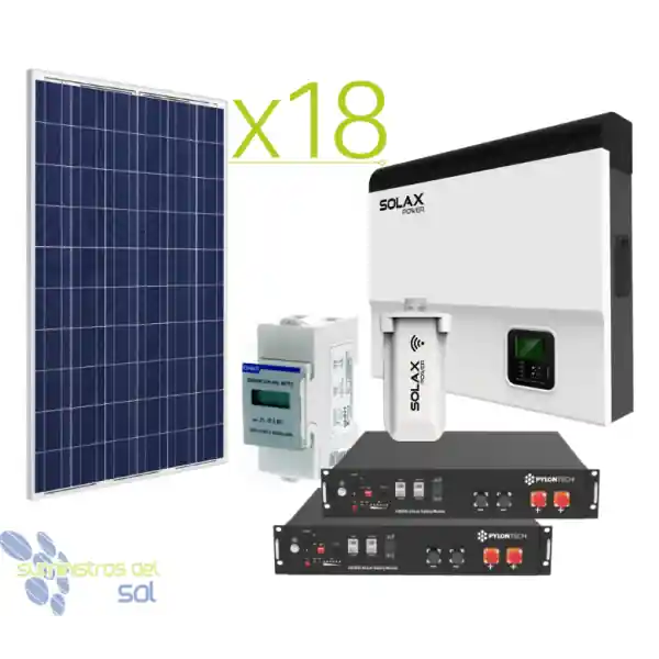 Kit Solar Autoconsumo Solax 29000Whdía y batería litio 5kWh Imprescindible (Must-Have)