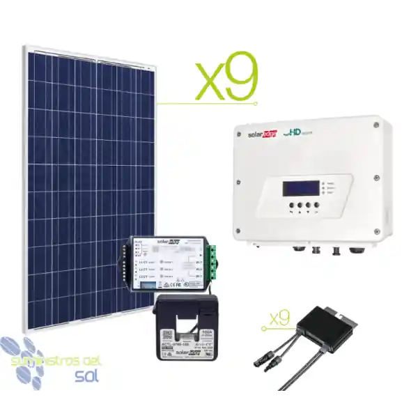 Compra Ahora Kit SolarEdge autoconsumo directo 14500Wdía