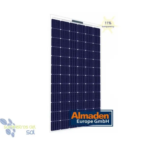 Panel Solar semitransparente Almaden M72 330W Monocristalino Solo Por Tiempo Limitado