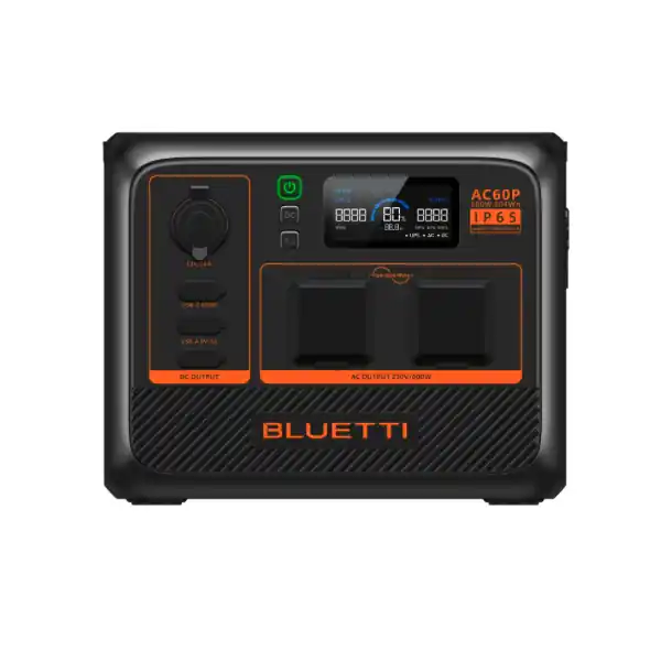 BLUETTI AC60P Estación de energía portátil de 600W - 504Wh Garantía De Devolución De Dinero