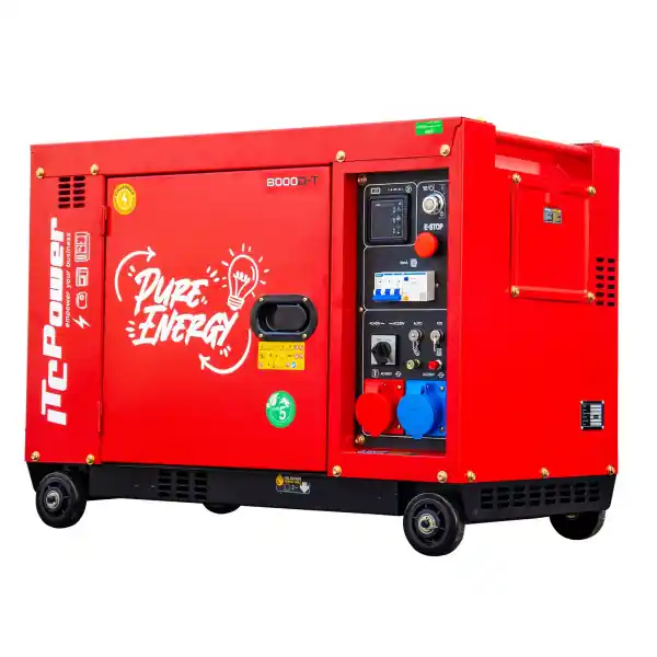ITCPower DG8000SE-T RED EDITION - Generador Diésel 7,9 kVA Precio Bajo