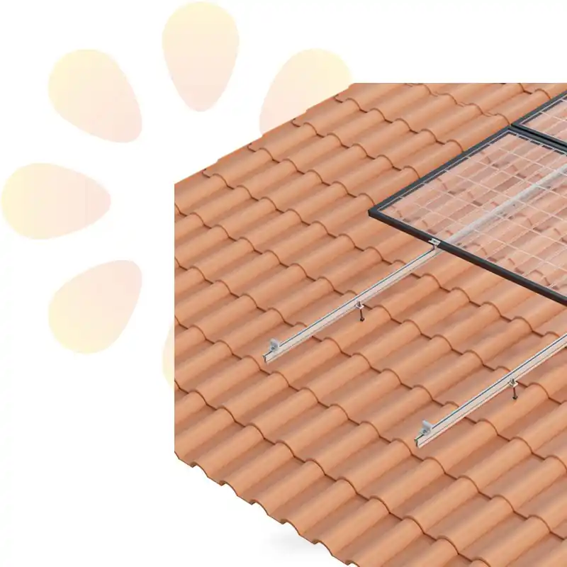 Kit 5 Soporte coplanar atornillada para cubierta de teja Sunfer 01V5 Oferta Flash