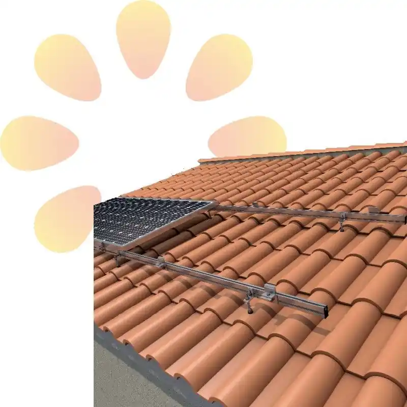 Kit 1 Soporte coplanar atornillado para cubierta de teja Sunfer 01H1 Compra Hoy