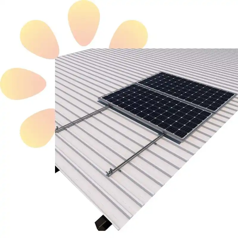 Kit 2 Soporte coplanar continuo fijación a chapa para cubierta metálica vertical Sunfer 04V2 Ocasión Especial