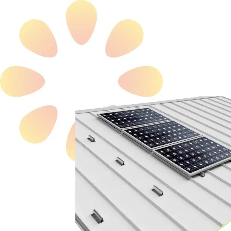 Compra Hoy Kit 6 Soporte coplanar microrail para cubierta chapa sandwich horizontal Sunfer 07H6