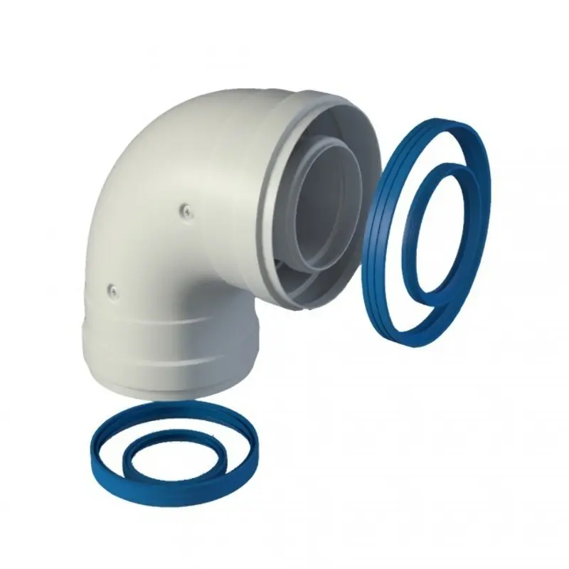 Ordenar Ahora Mismo Codo 90º salida gases coaxial Ø 80/125 H-H