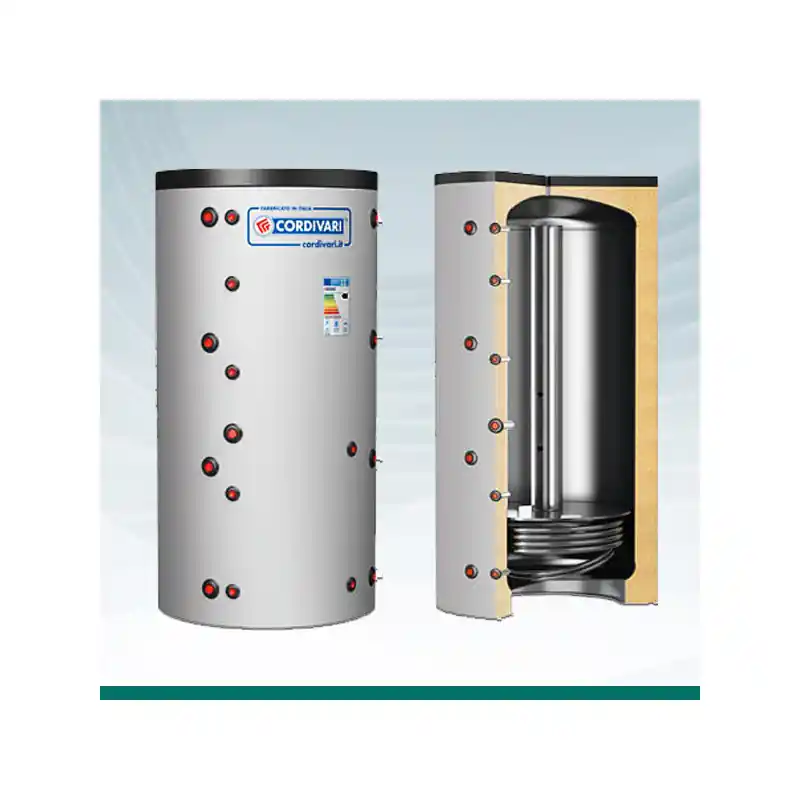 Depósito de Inercia con Serpentín fijo y Estratificación CORDIVARI PF2E 500 Solo Hoy