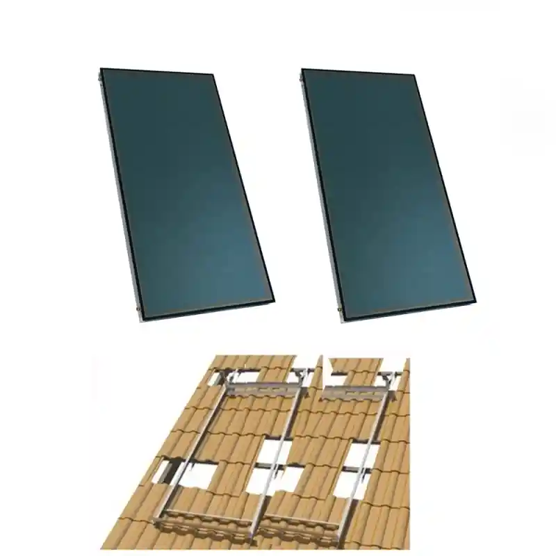 Pack 2 Placas Solares Térmicas TRADESOL 2.00 S con Soportes de tejado Stock Limitado