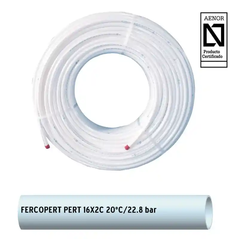 Tubería Polietileno Resistente a Altas Temperaturas FERCO PERT 16 x 1,8 (Rollo 200 mtrs.) Precio Reducido