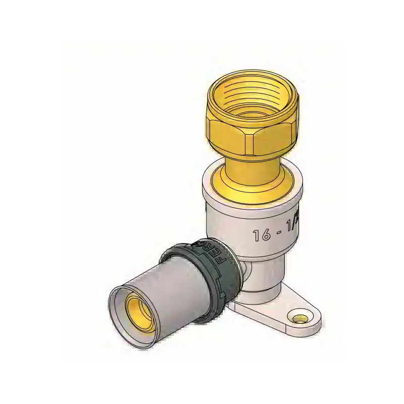 Codo Base Móvil Press Fitting FERCO 16 - ¾" Económico