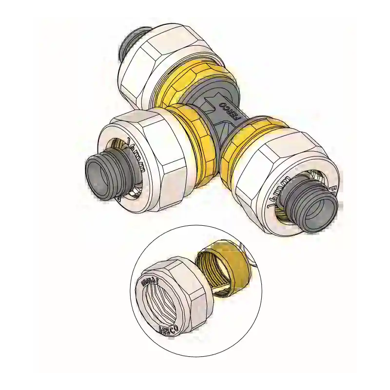 Directo De Fábrica Te Igual Compresión FERCO Ø 32
