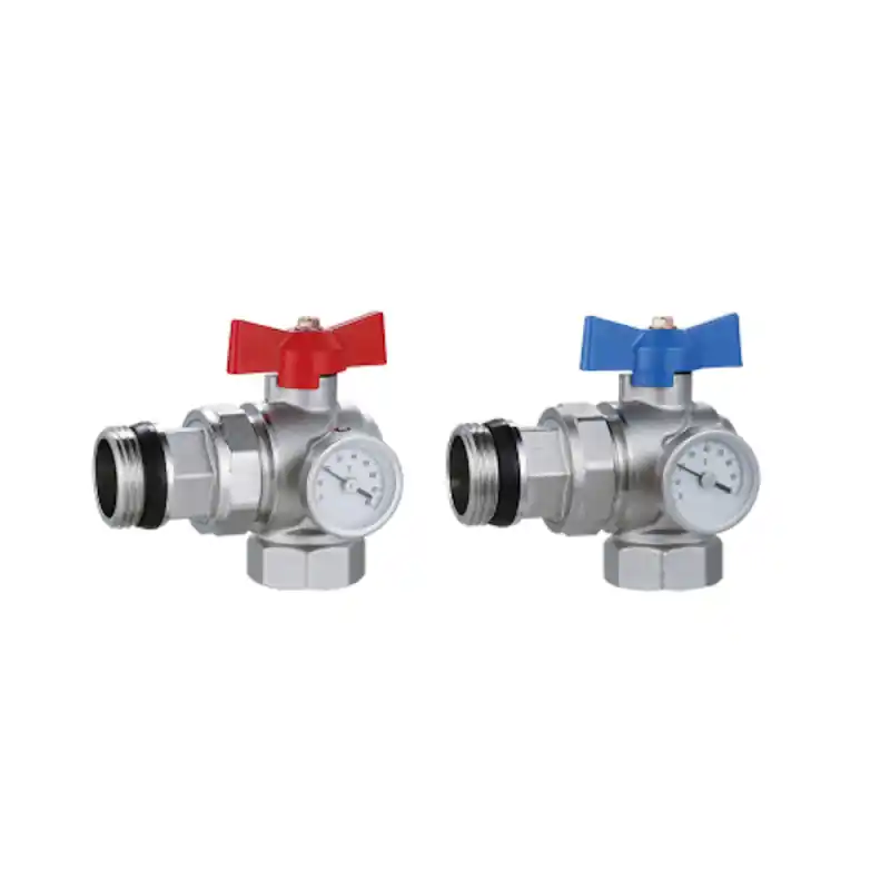 Válvula de Esfera Escuadra Con Termómetro FERCO HLES25M Precio Reducido