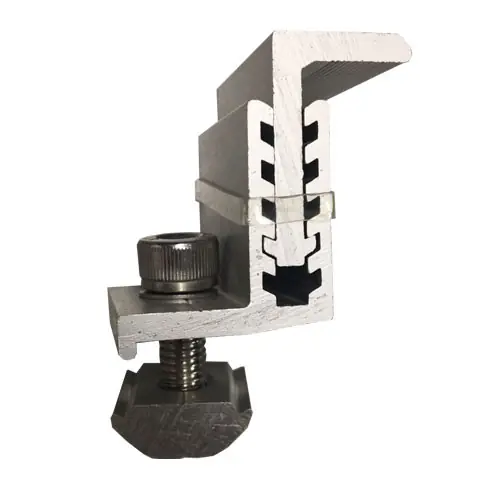 Brida lateral para sujetar panel solar en perfil Certificado