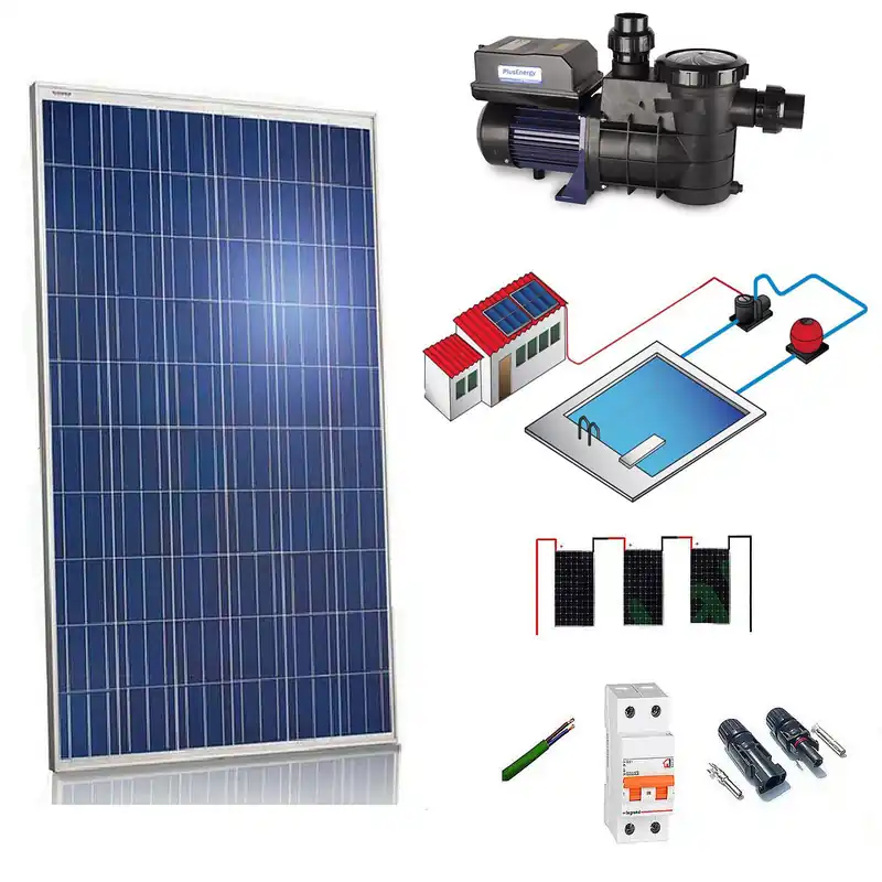 Devolución Gratuita Kit solar 550W – 3/4cv depuradora para piscina