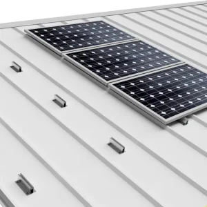 Económico Soporte Coplanar Placas Solares Microrail Fijación a Chapa 07H