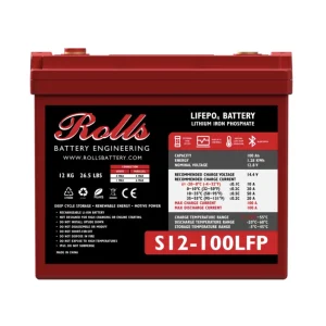 Oferta Especial Batería de Litio Rolls S12-100LFP 12V 100Ah 1.28 kWh
