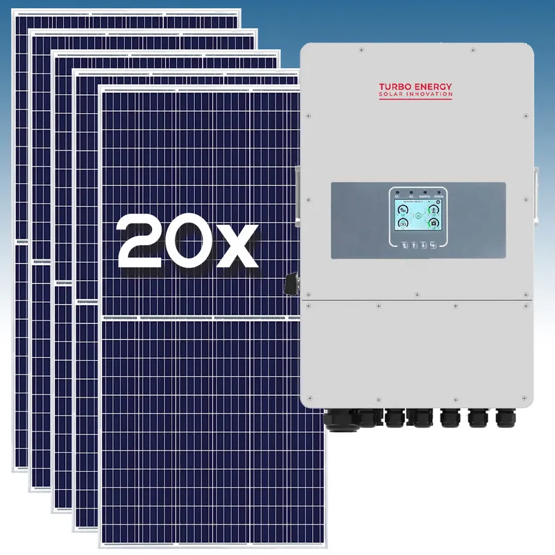 Directo De Fábrica Kit Solar de Autoconsumo Trifásico 10kWp Turbo Energy