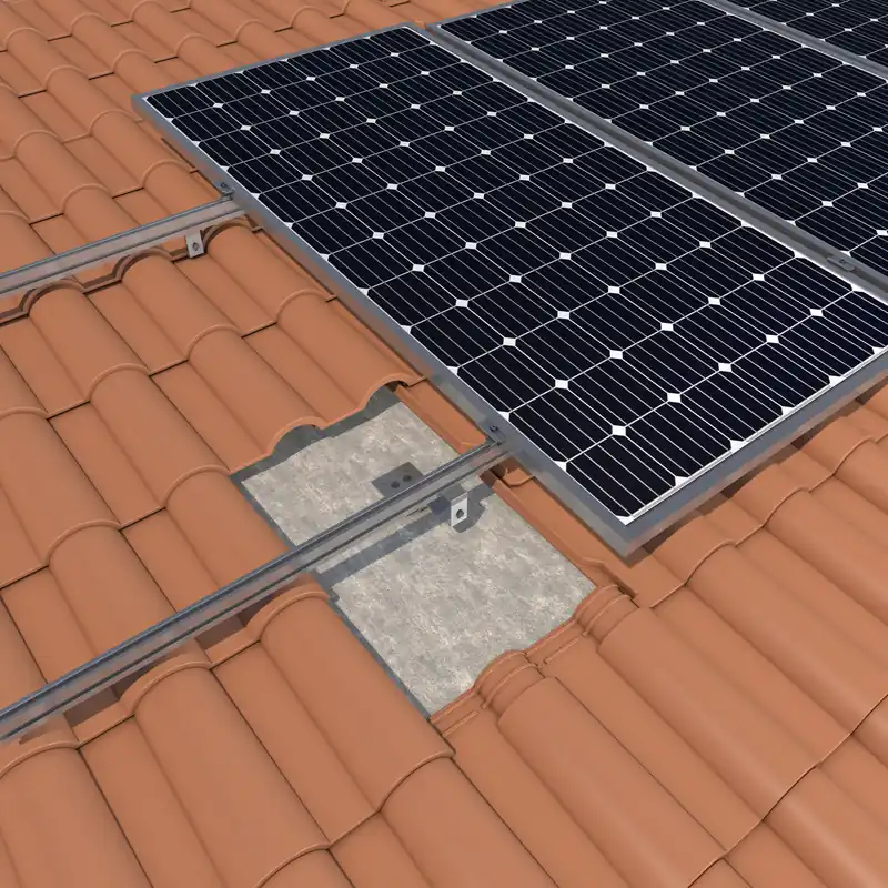 Estructura Soporte coplanar continuo atornillado salvatejas regulable 02.4V Última Oportunidad