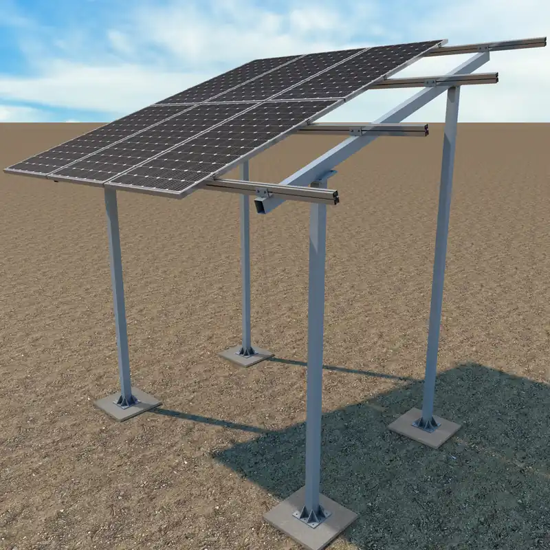 Precio De Oferta Soporte inclinado elevado para 2 filas de placas en vertical 38V