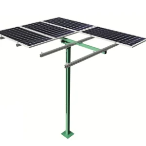 Soporte inclinado con poste para placas solares en horizontal 18.2H Venta Final