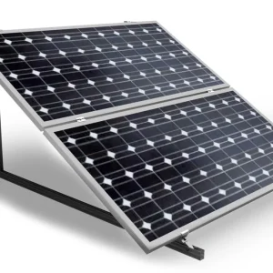 Soporte inclinado cerrado para cubierta metálica para 2 placas horizontal 25H Última Versión