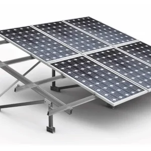 Soporte inclinado para terreno en filas de 2 módulos en vertical 30V Bestseller