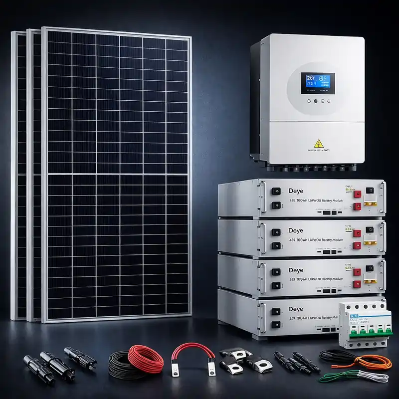 Mejor Precio Kit Solar 8000W 48VDC a 230VAC Híbrido Con Batería Litio SE-G 5KWH