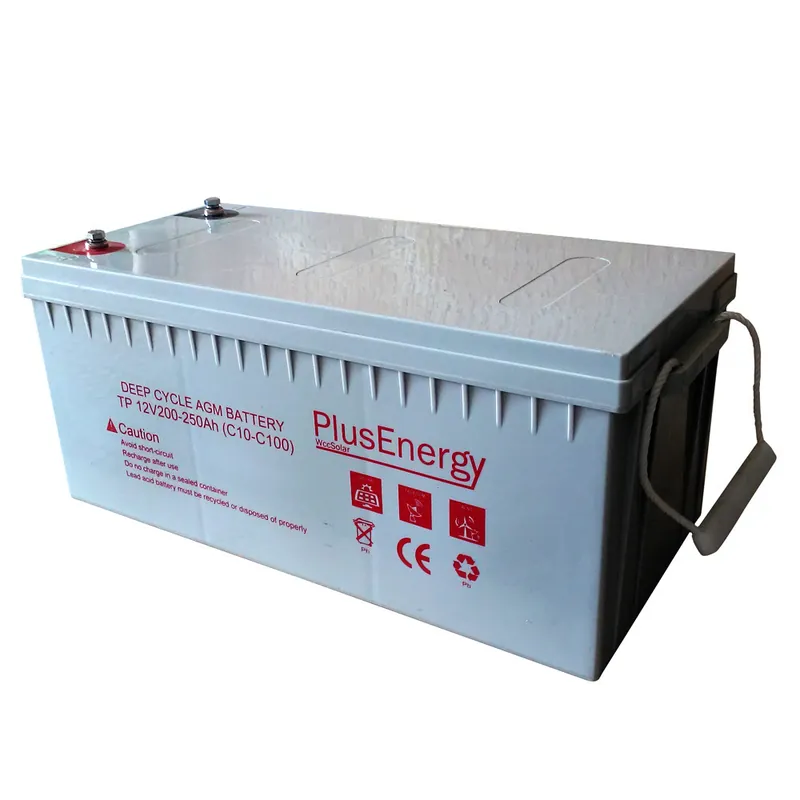 Batería solar AGM 250Ah 12v PlusEnergy TP12-250 Bestseller