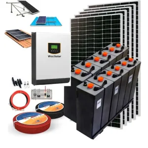 Garantía De Devolución De Dinero Kit Solar 24V 2400W Inversor Híbrido