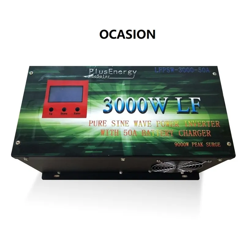 Popular (Reacondicionado) Inversor solar 3000w 12v Onda pura / Cargador 50A