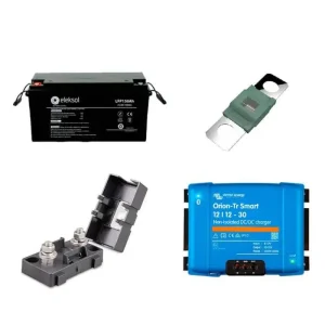 Últimas Unidades Kit Camper Litio 150Ah 12V LiFePO4 con Cargador DC-DC y Fusibles – Sustitución AGM/GEL
