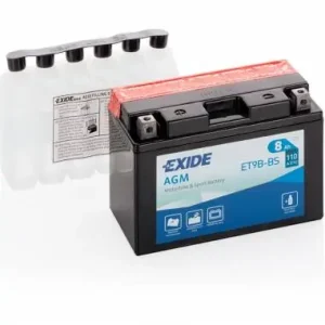 Batería Exide ET9B-BS 12V 8Ah AGM Más Vendido