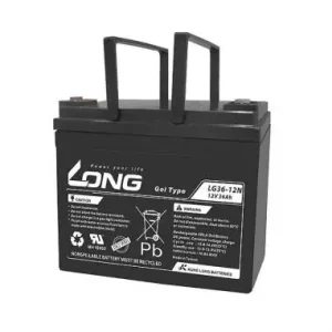 Oferta Flash Batería Gel silla ruedas 12V. 36Ah. Long LG36-12N