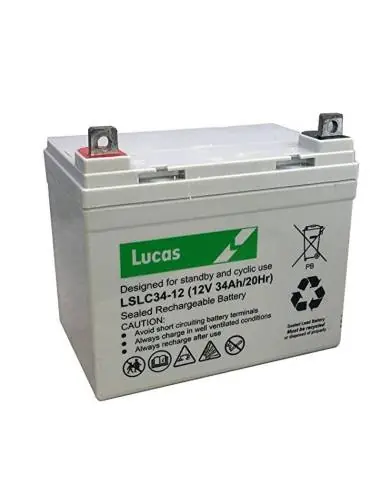 Batería 12V 34Ah Lucas AGM LSLC34-12 Stock Limitado
