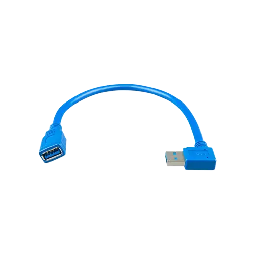 Cable Extensor USB 0.3 Metros con Enchufe en Ángulo Recto Favorito De Clientes