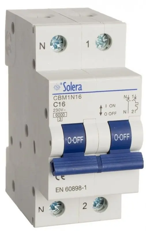 Magnetotérmico Solera 1P+N 20A C Favorito De Clientes