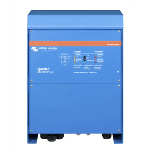 Carregador de Inversor Victron Quattro 48/10000VA 140A 100+100A - QUA481030010 Últimas Unidades