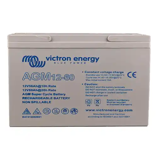 Victron 12V/60Ah AGM Batterie à cycle profond - BAT412550084 Económico