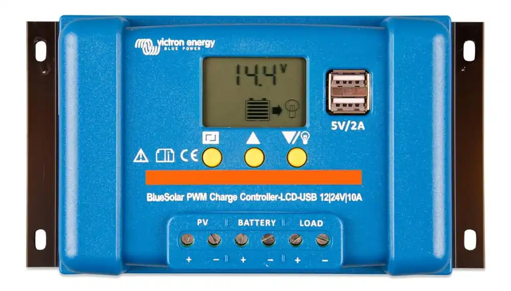 Popular BlueSolar Victron PWM-LCD und USB 12/24V-10A Regler - SCC010010050