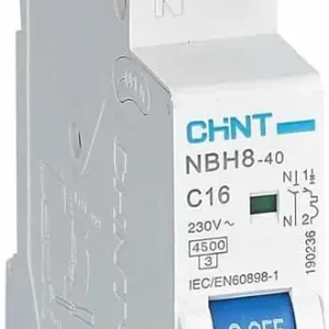 Disjuntor estreito 1P+N 20A 4,5kA Chint - NBH8-1N-20C4.5 Precio De Fábrica