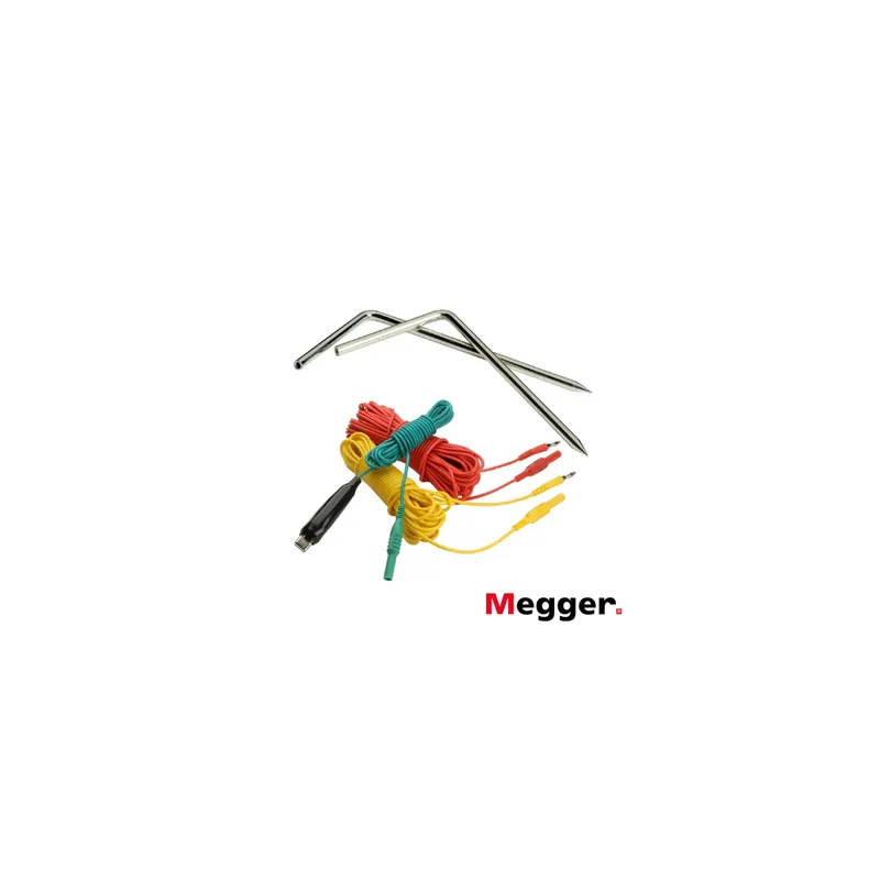 Juego de cables y picas para medición de tierras para 3 terminales Oferta De Temporada