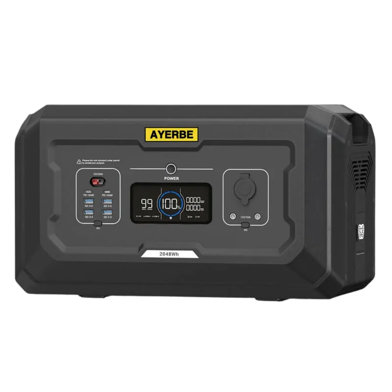 Batería Solar 2048Wh para Estación de Energía Portátil AY-2048 2500W Ayerbe Precio De Oferta