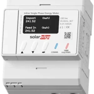 Vatímetro SolarEdge Inline Meter monofásico 65A Directo De Fábrica