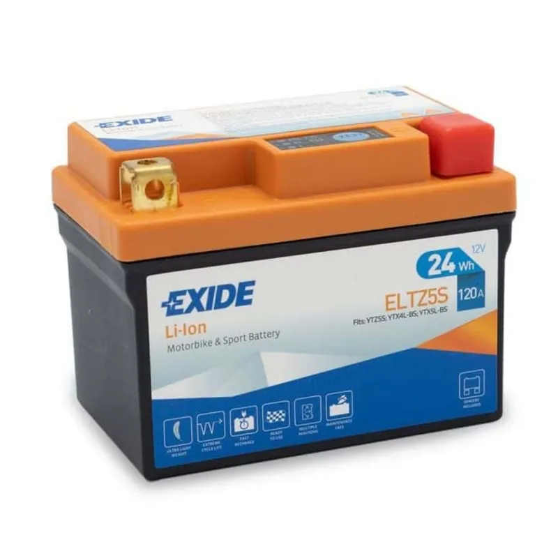 Batería Litio Moto 12V 2Ah 120A Exide ELTZ5S Súper Precio