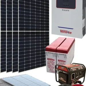 Precio De Oferta Kit Solar Instalacion Aislada 3000W 24V 6000Whdia con Generador Genergy