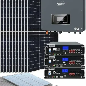 A Buen Precio Kit Instalación de Placas Solares Azzurro 5000W con Batería de Litio 15kWh