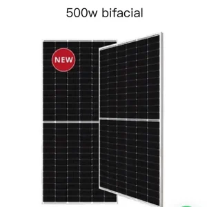 ¡Oferta! Panel Solar Bifacial 500W +Energy M10DB 120 CEL Monocristalino N-TYPE Marco negro Venta Final