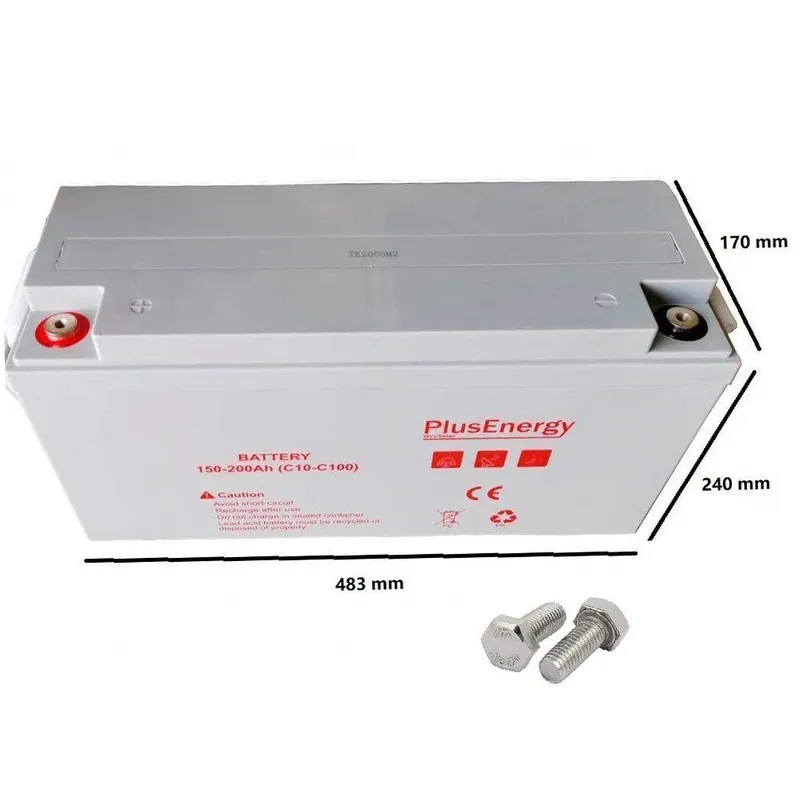 ¡Oferta! Batería GEL 12V 200Ah PLUSENERGY Descuento